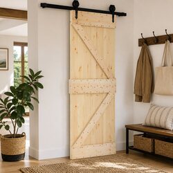Solid Pine Wood Door 70 x 210 cm: Practical and Stylish