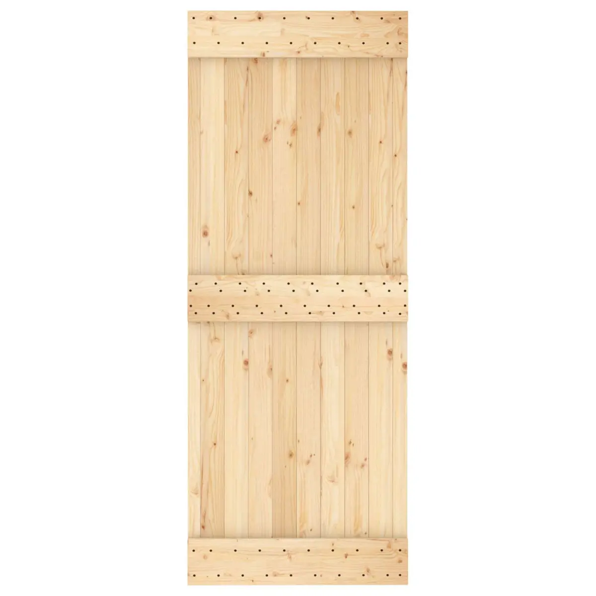 Solid Pine Wood Door Interior 80 x 210 cm Natural Modern Minimalist Design