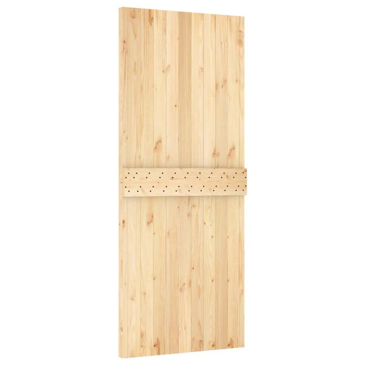 Solid Pine Wood Interior Door 85 x 210 cm Natural Brown Modern Minimalist Design