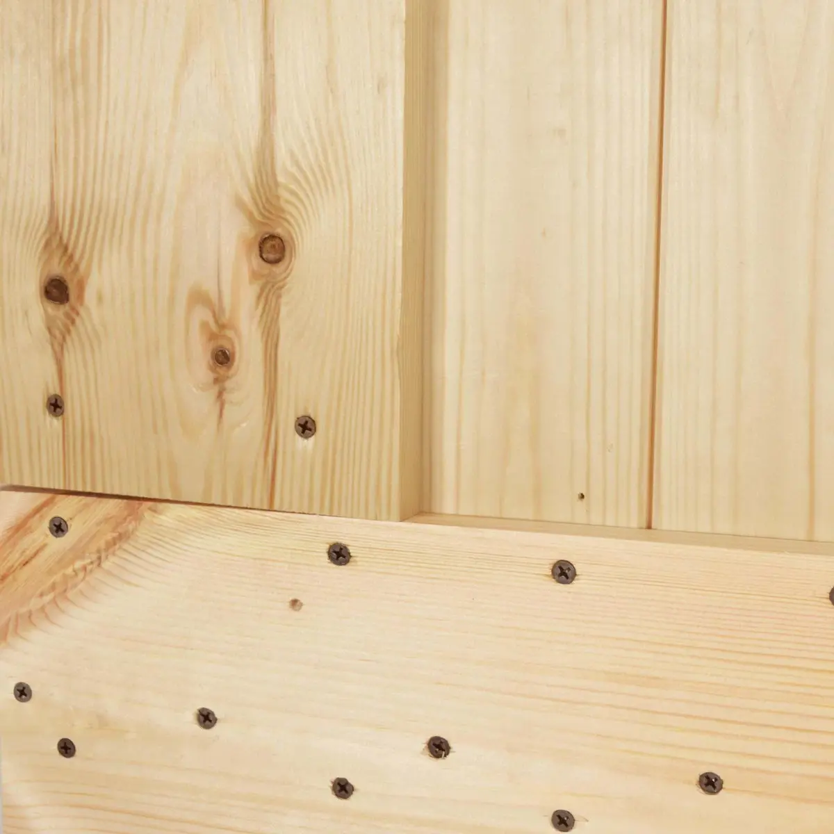 Solid Pine Wood Interior Door 85 x 210 cm Natural Brown Modern Minimalist Design