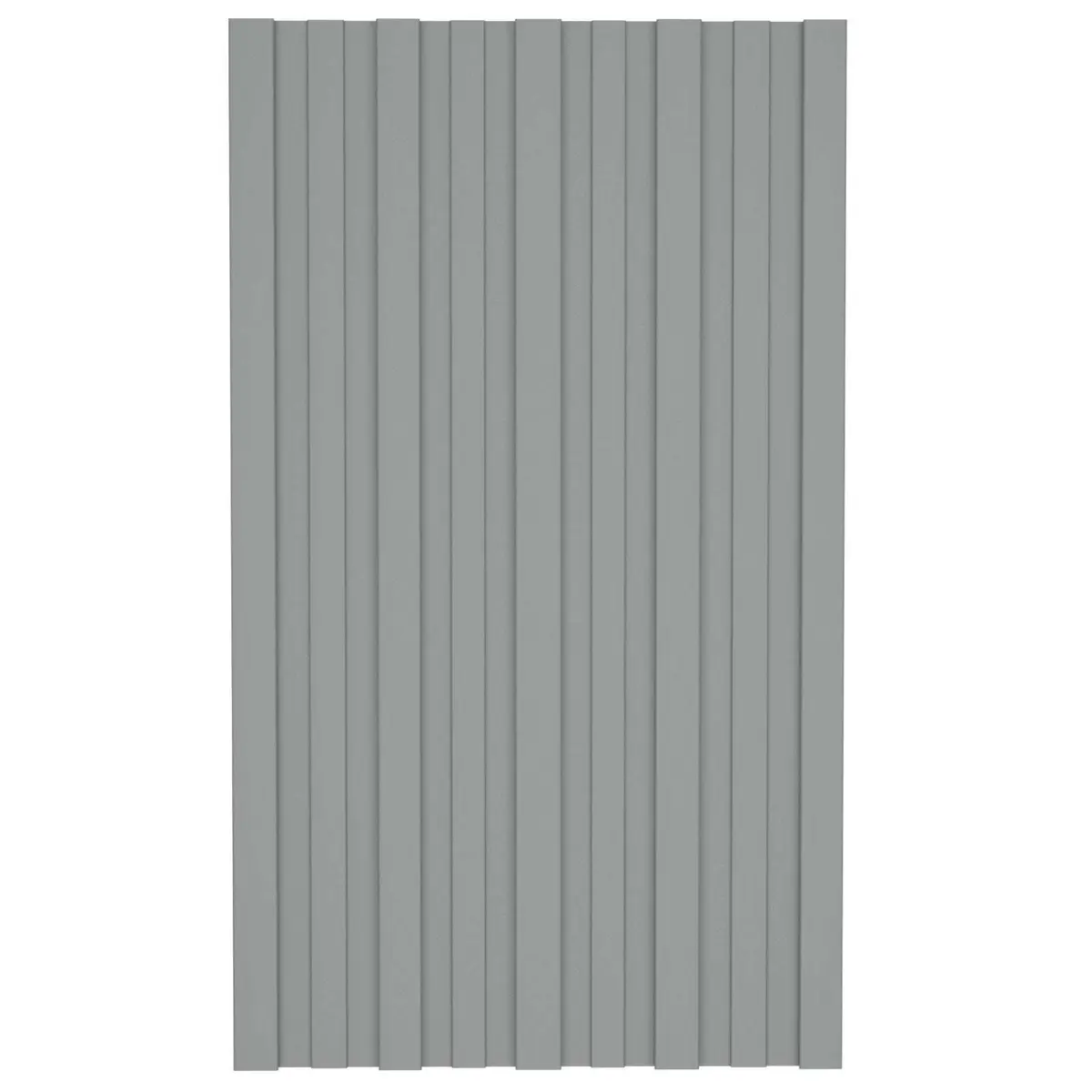 Roof Panel 36 Piece Grey 80 x 45 cm Galvanised Steel Corrugated Sheet