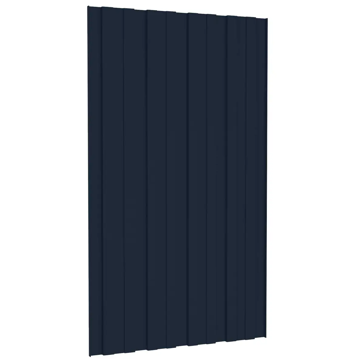 Roof Panel 12 Pieces 80 x 45 cm Anthracite Galvanised Steel Rectangular Sheets