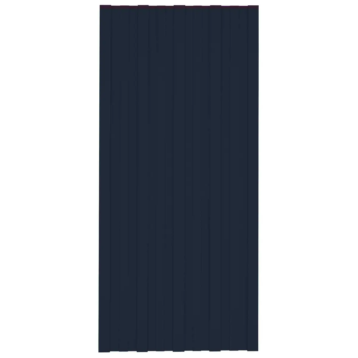 Roof Panels 100 x 45 cm Anthracite Galvanised Steel Corrugated Sheets 36 Piece