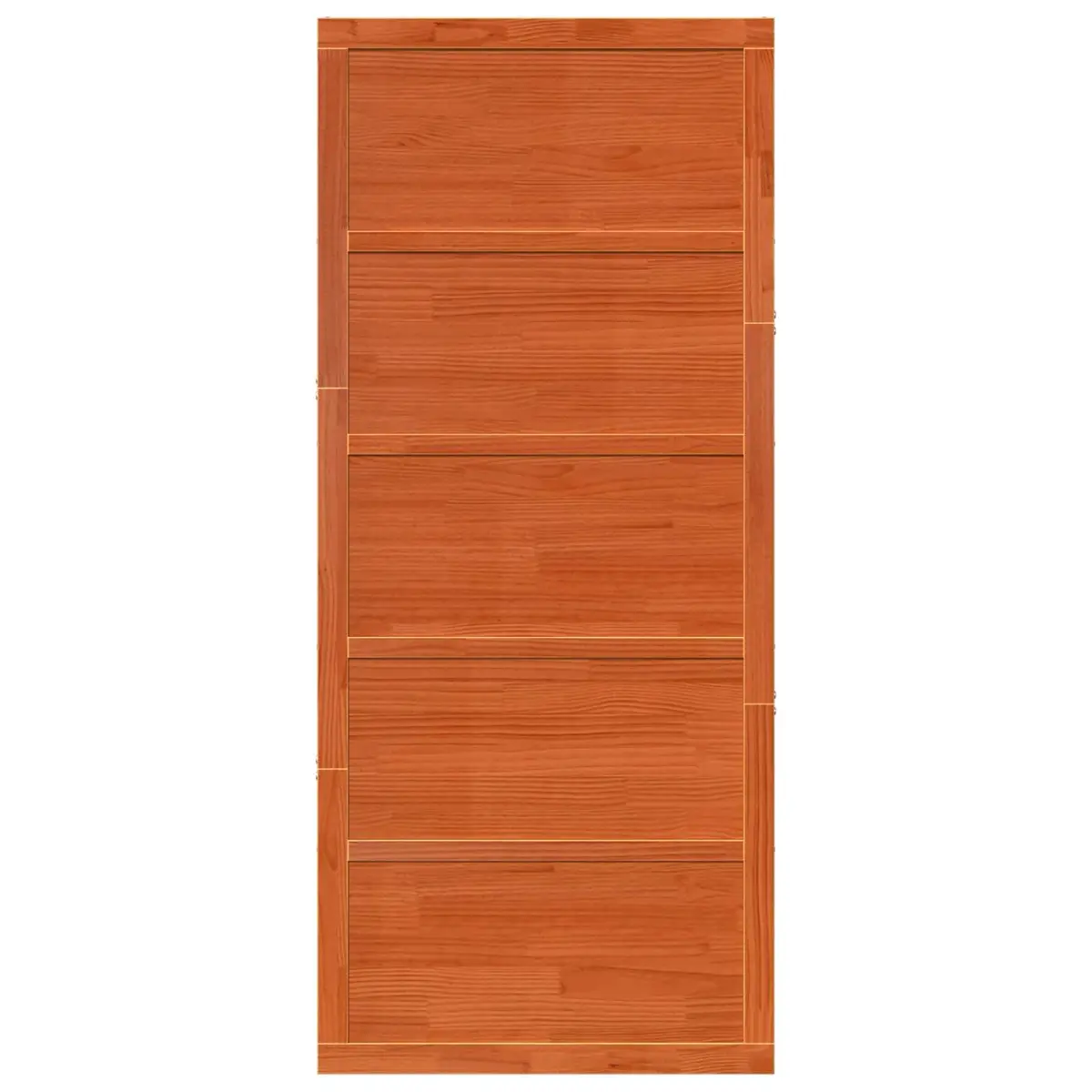 Barn Door Sliding 100 x 208 cm Solid Pine Wood Brown Rustic Interior Home