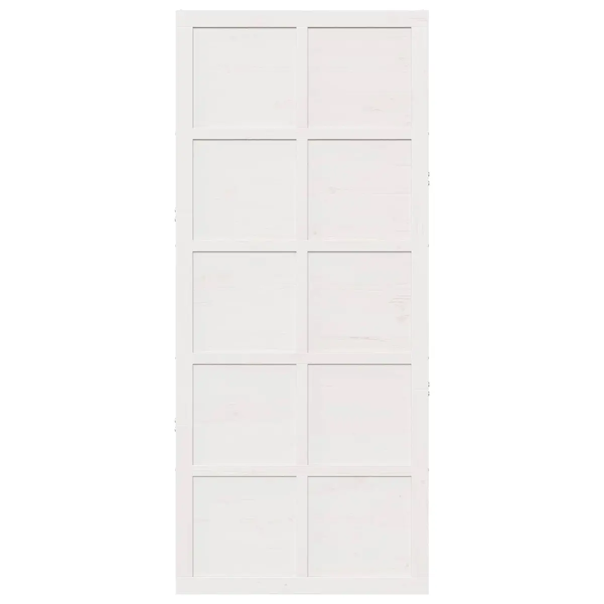 Sliding Barn Door Solid Pine Wood Interior Space-Saving Rustic 100x208cm White