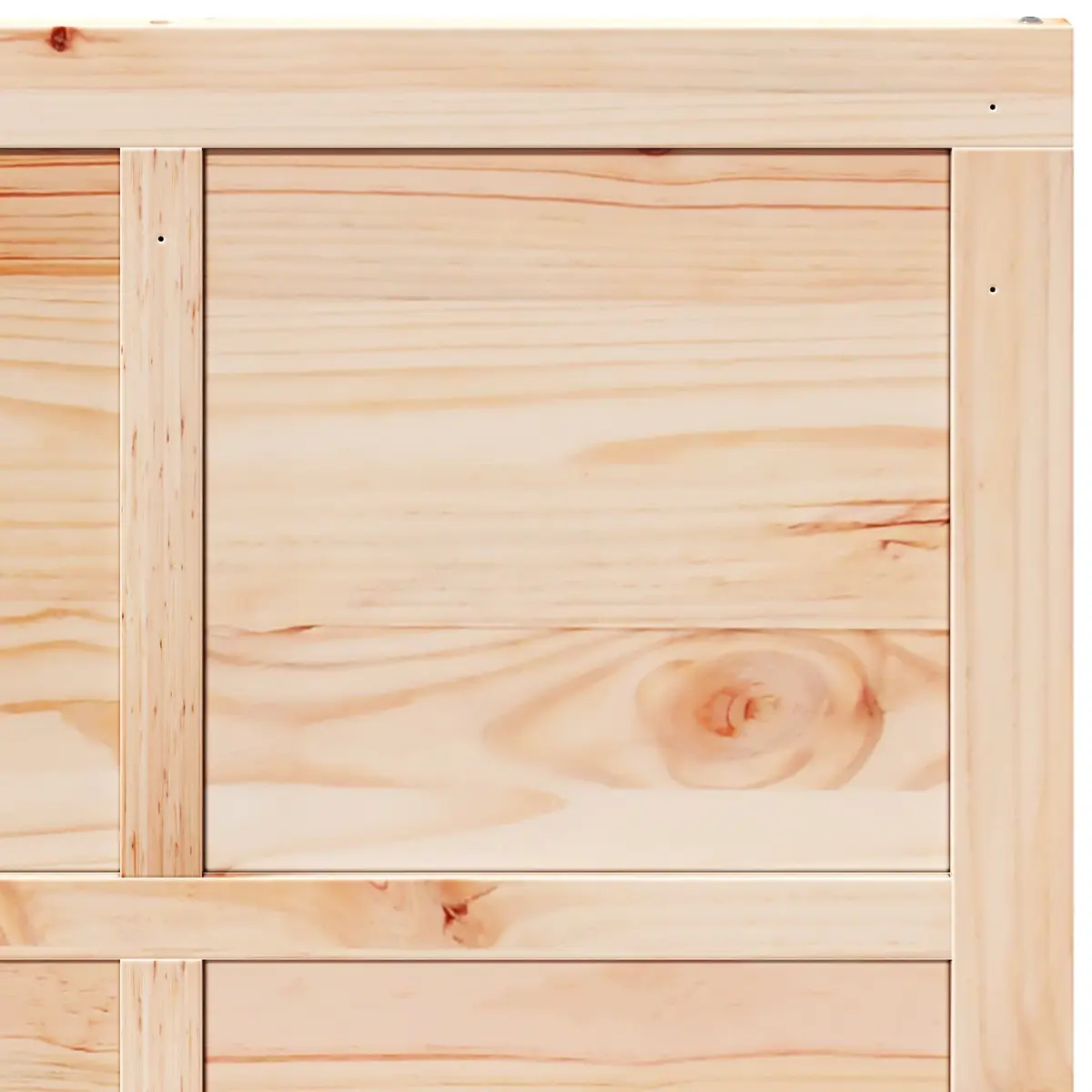 Barn Door Sliding Solid Pine Wood Interior Rustic 80cm Brown