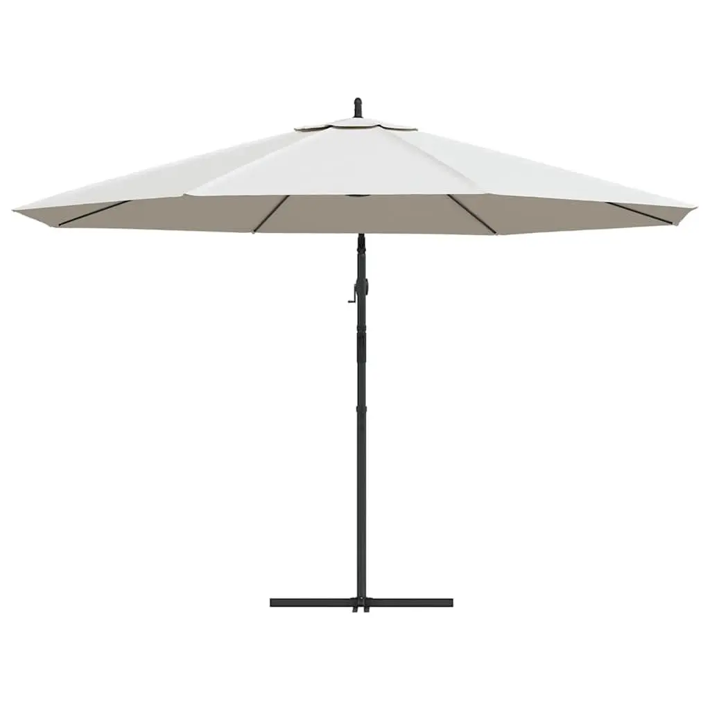 Cantilever Garden Parasol UV Protection 3.5m White Outdoor Sunshade