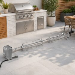 Reliable Motorised Rotisserie Spit for Outdoor Cooking