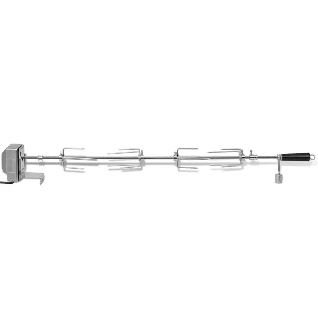 Rotisserie Spit with Motor 1000mm Barbecue Skewer Roasting Kit Outdoor Cooking