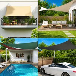 Reliable 4x6m Outdoor Sunshade Sail - Easy Setup