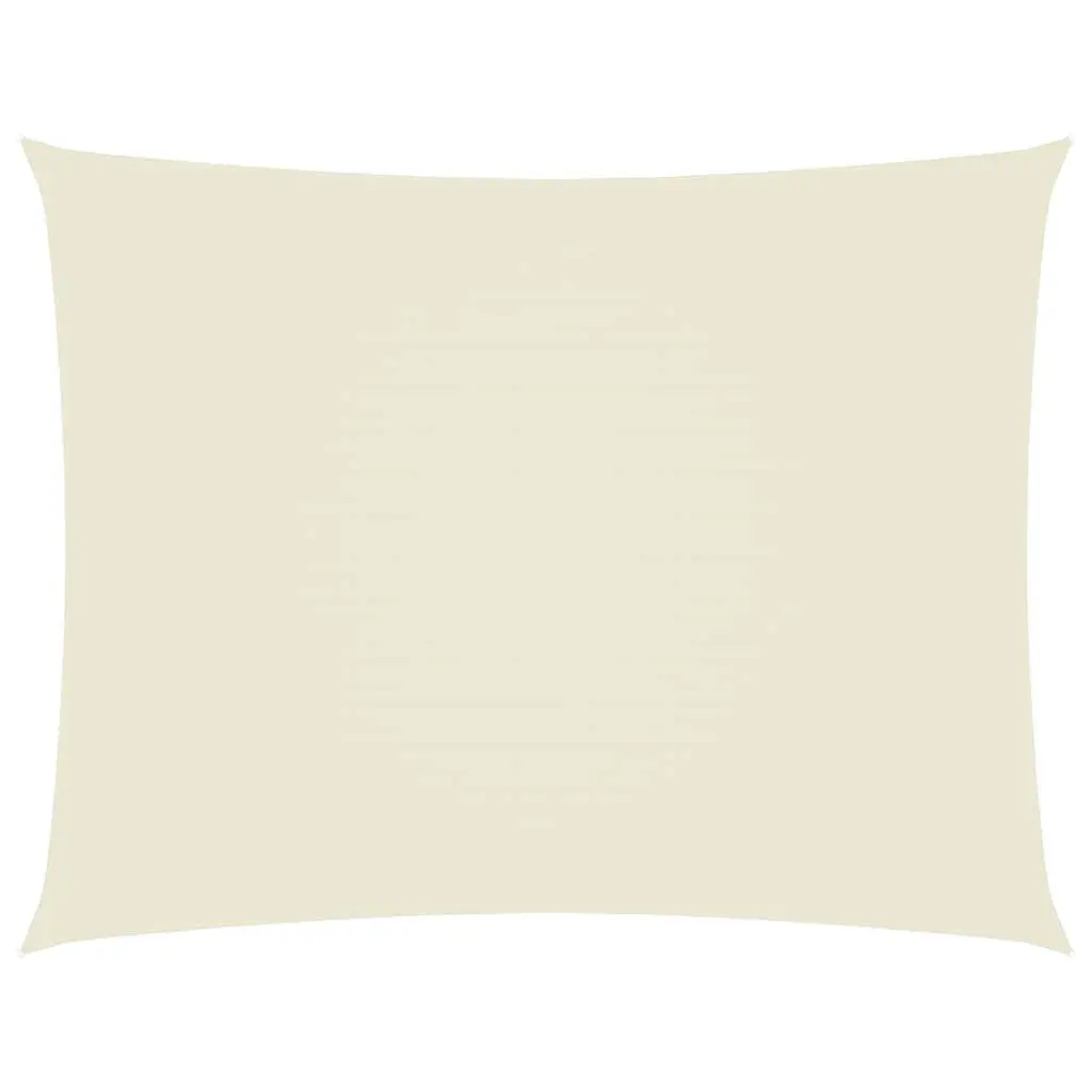 Rectangular Sunshade Sail Outdoor Shade Cloth 4x6m Cream