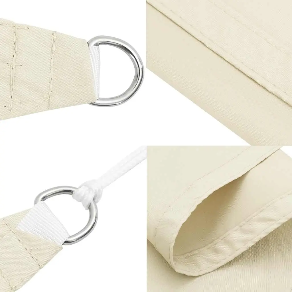 Rectangular Sunshade Sail Outdoor Shade Cloth 4x6m Cream