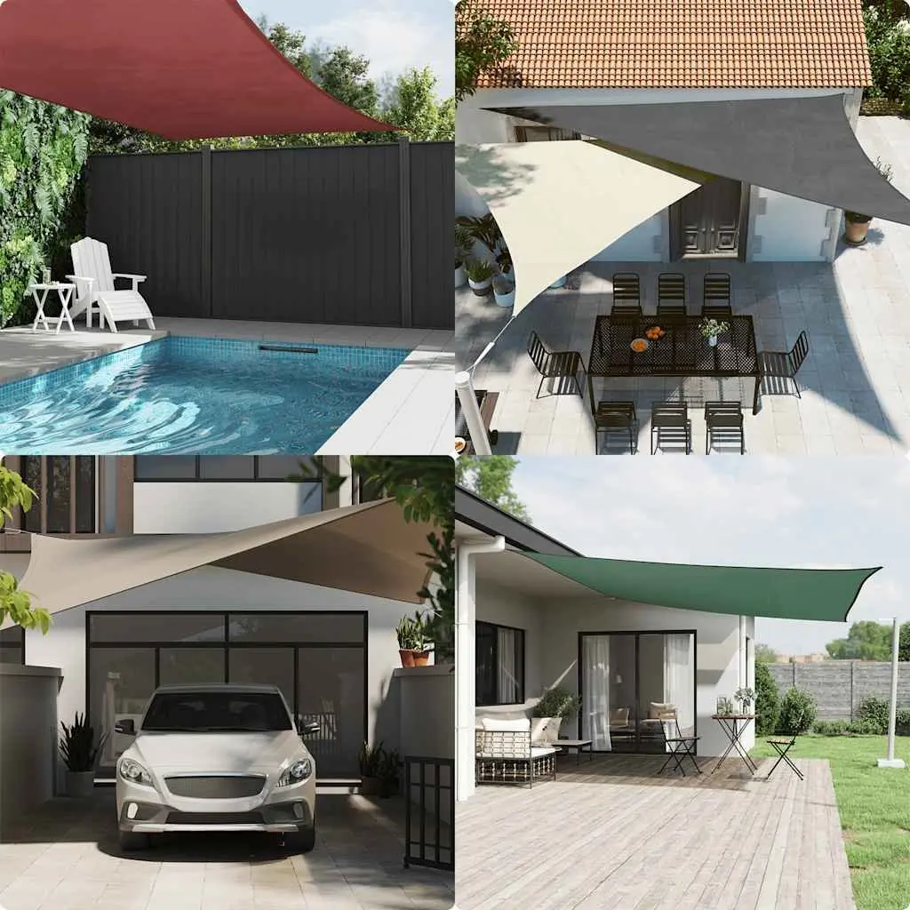 Sunshade Sail Triangular Outdoor Protection 3.6m Anthracite