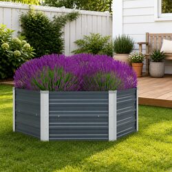 Reliable Hexagon Raised Planter 129x129x45cm for Your Garden