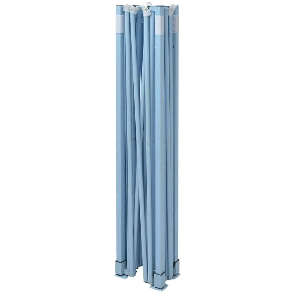 Foldable Pop-Up Tent Outdoor Canopy 3x4.5m Blue with 4 Side Walls