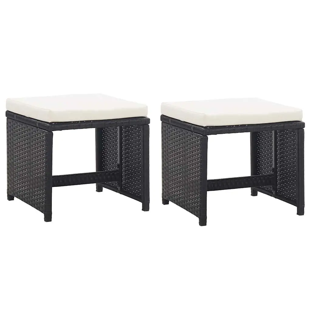 Black Rattan Outdoor Dining Set