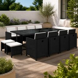 Comfortable 13-Piece Outdoor Dining Set for Every Occasion