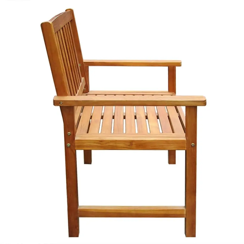 Outdoor Chairs Garden Seating 2 Piece Solid Acacia Wood Brown