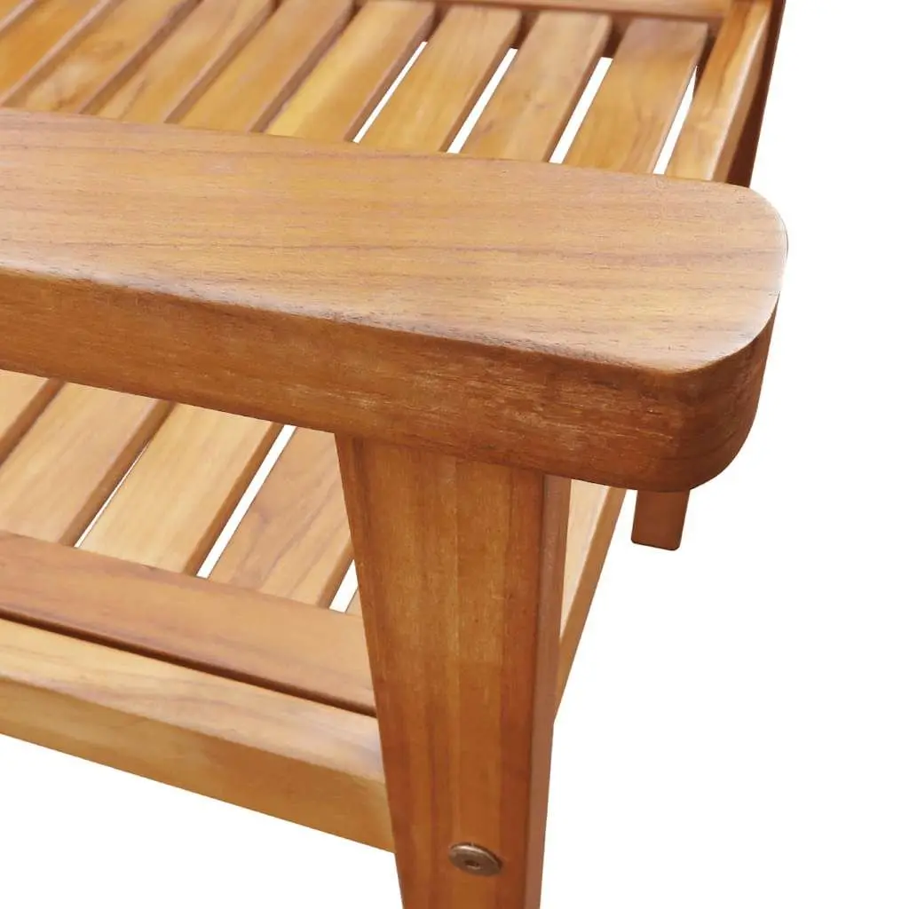Outdoor Chairs Garden Seating 2 Piece Solid Acacia Wood Brown
