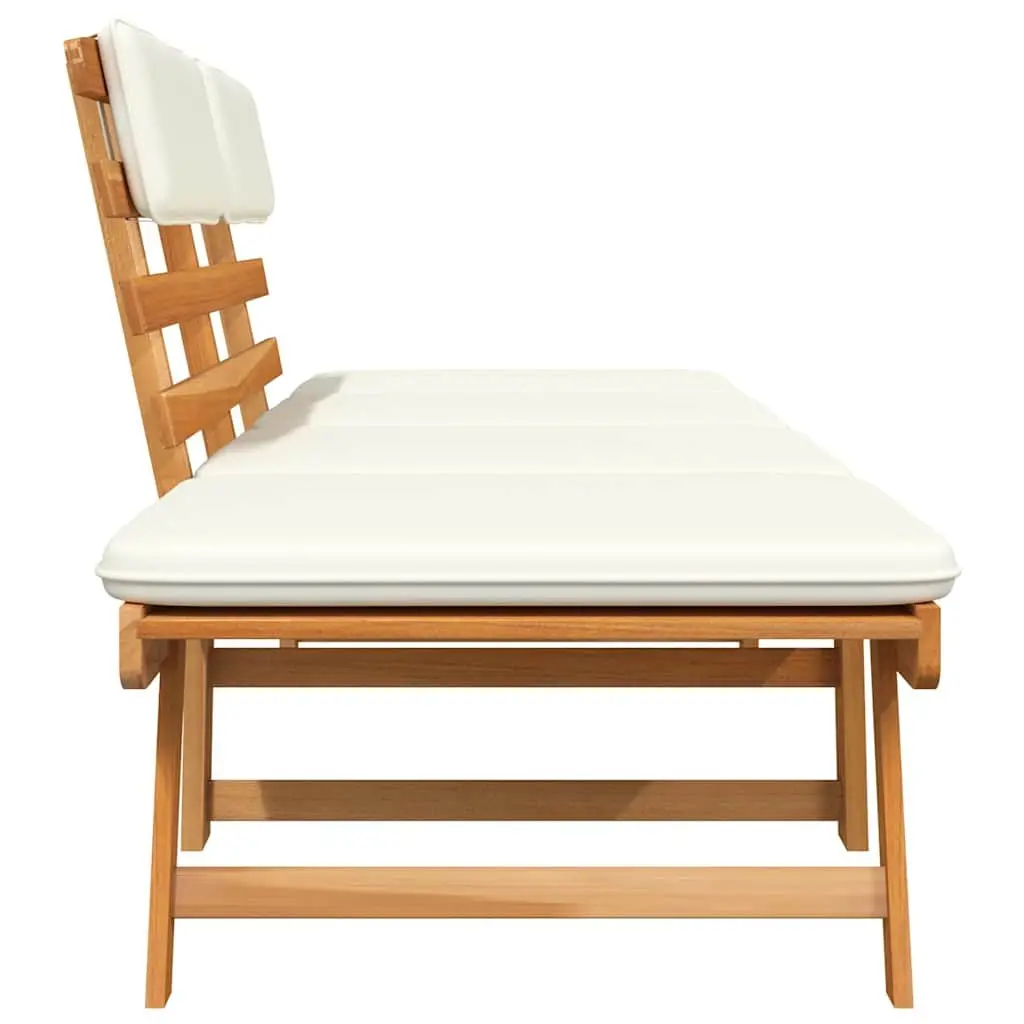 Outdoor Sun Lounger and Garden Bench in Brown