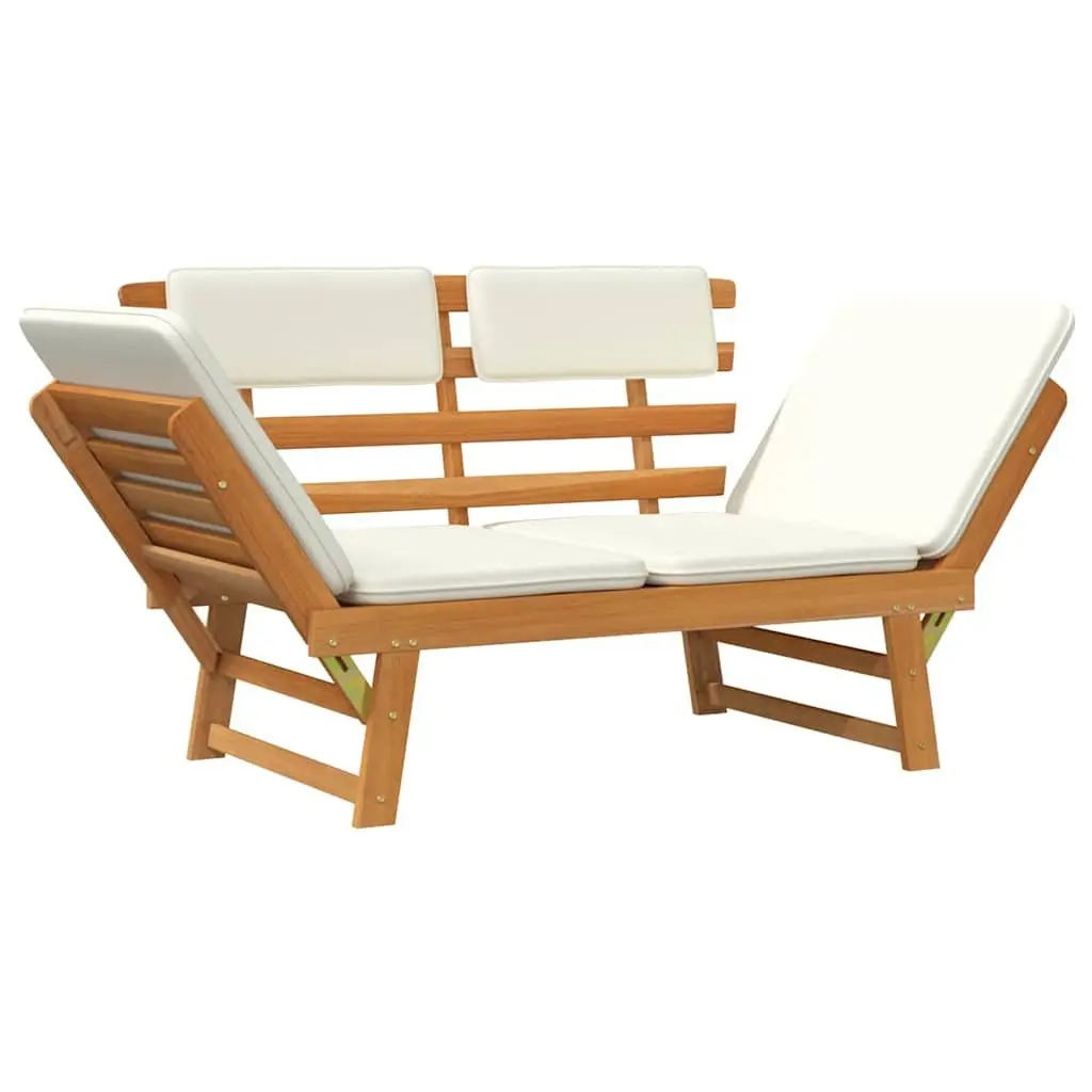 Outdoor Sun Lounger and Garden Bench in Brown