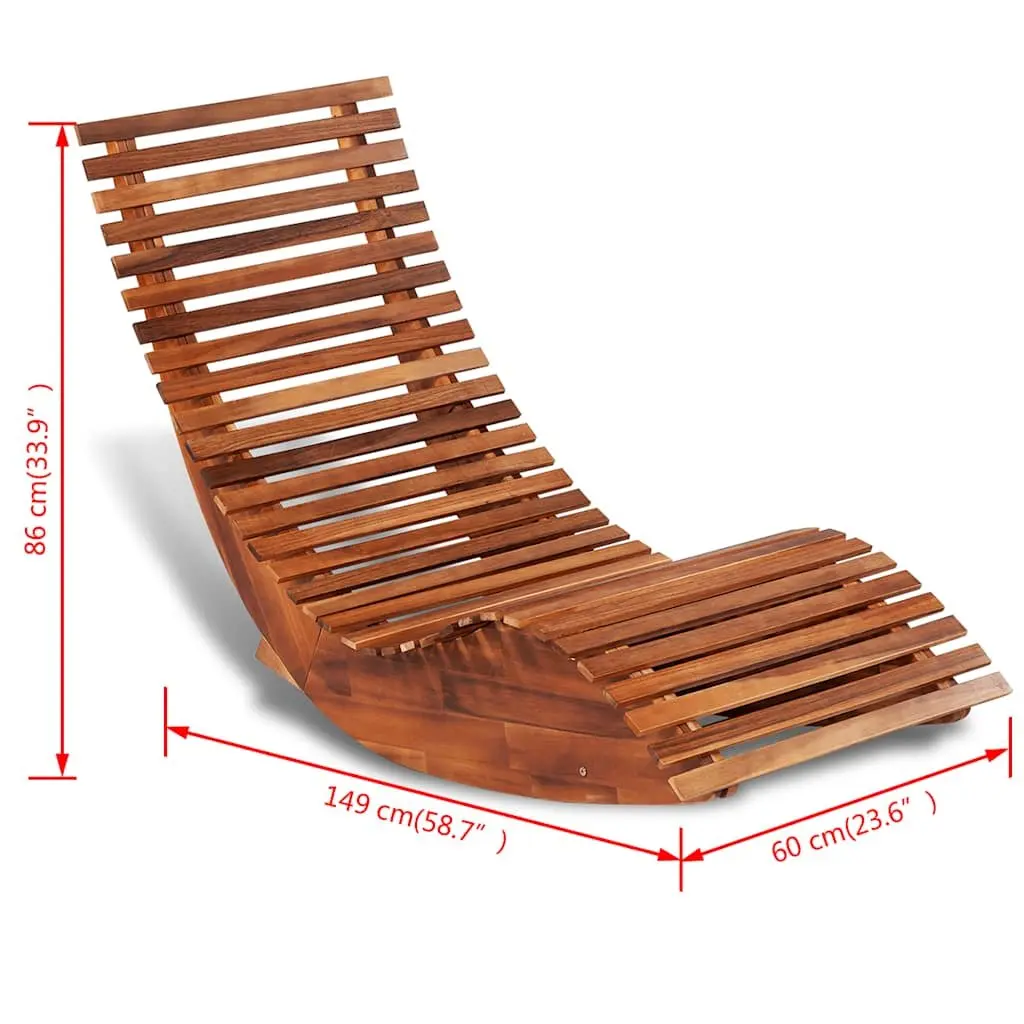Brown Rocking Sun Lounger