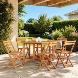 Practical Brown Wood Drop Leaf Dining Table for Any Space