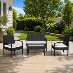 Comfortable and Practical 4 Piece Garden Lounge Set