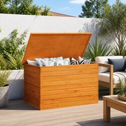 Comforting Wooden Storage Box for Outdoor Essentials