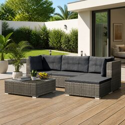 Reliable 5-Piece Garden Lounge Set with Comfort Features