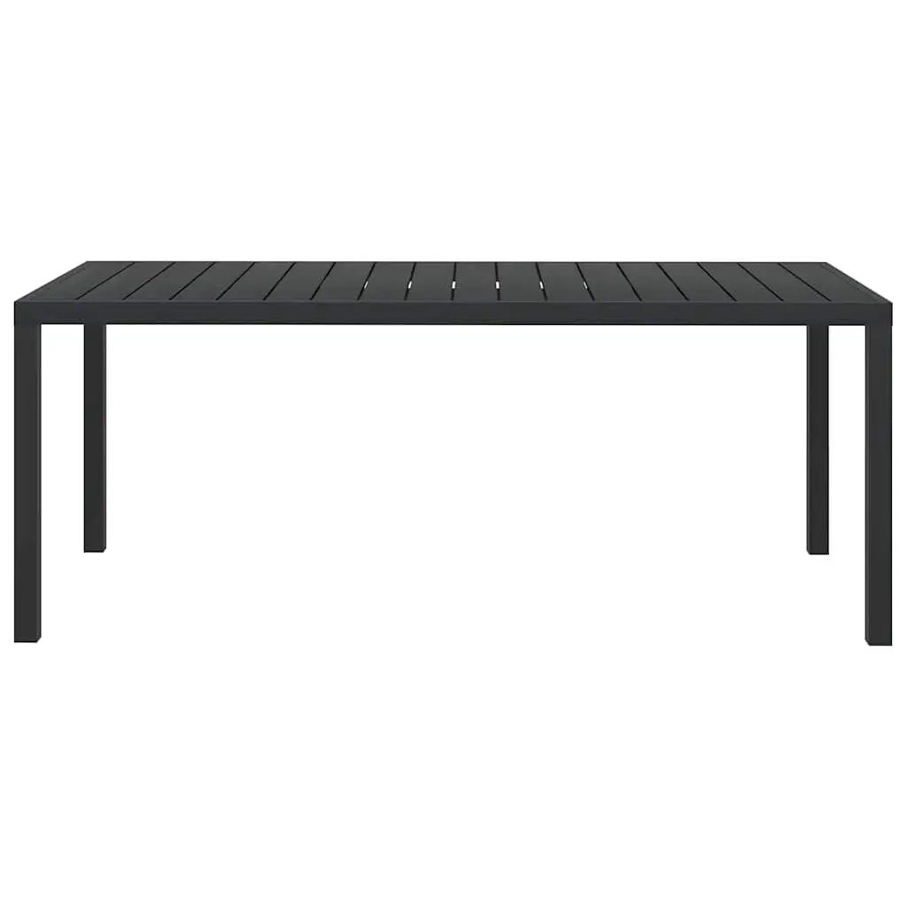 Black Outdoor Garden Table