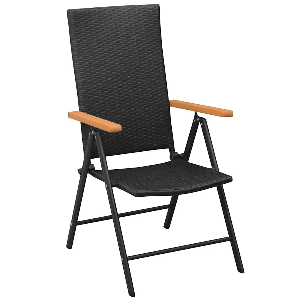 Outdoor Stackable Garden Chairs Set 2 pcs Reclining Patio Seating Folding