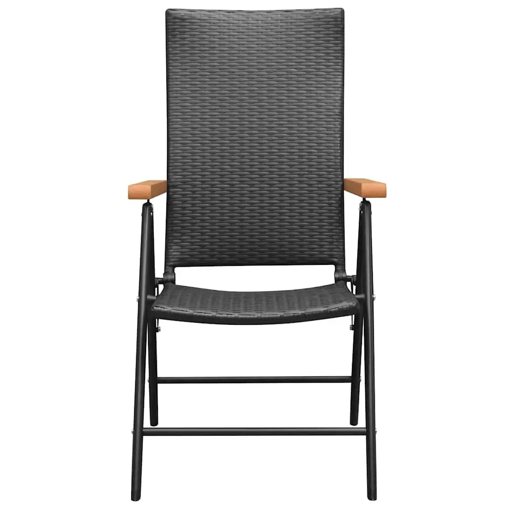 Outdoor Stackable Garden Chairs Set 2 pcs Reclining Patio Seating Folding