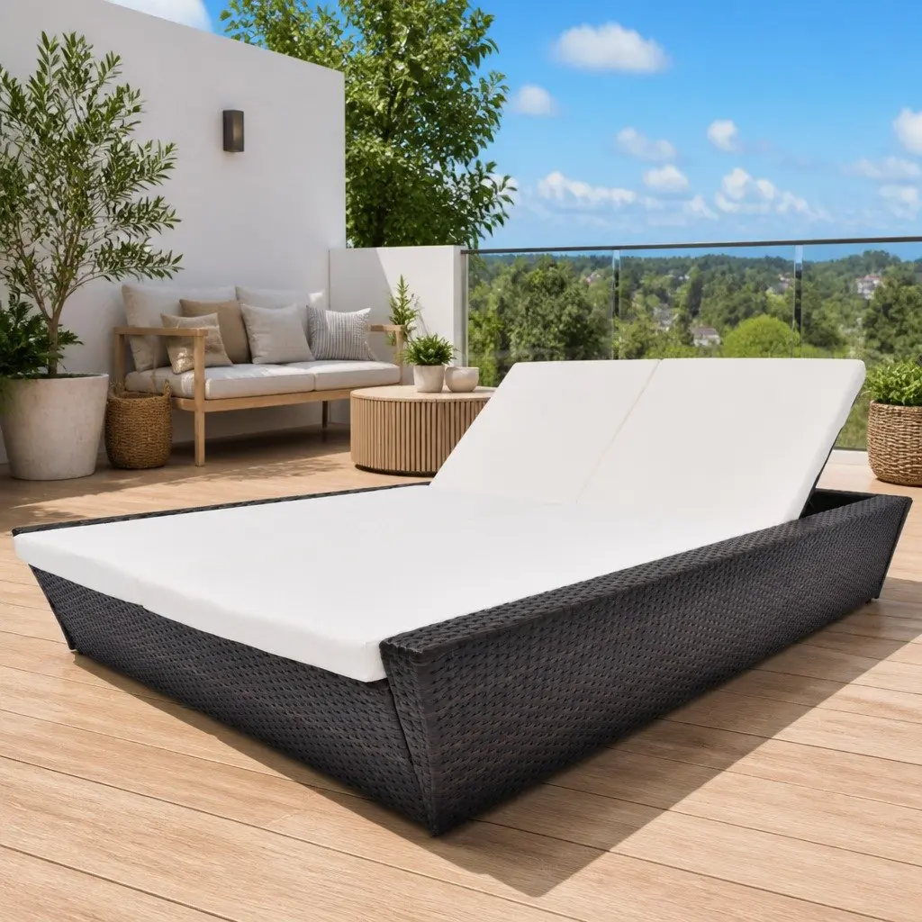 Outdoor Daybed with Adjustable Backrests