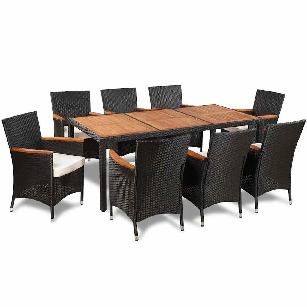 9 Piece Outdoor Dining Set with Comfort and Style