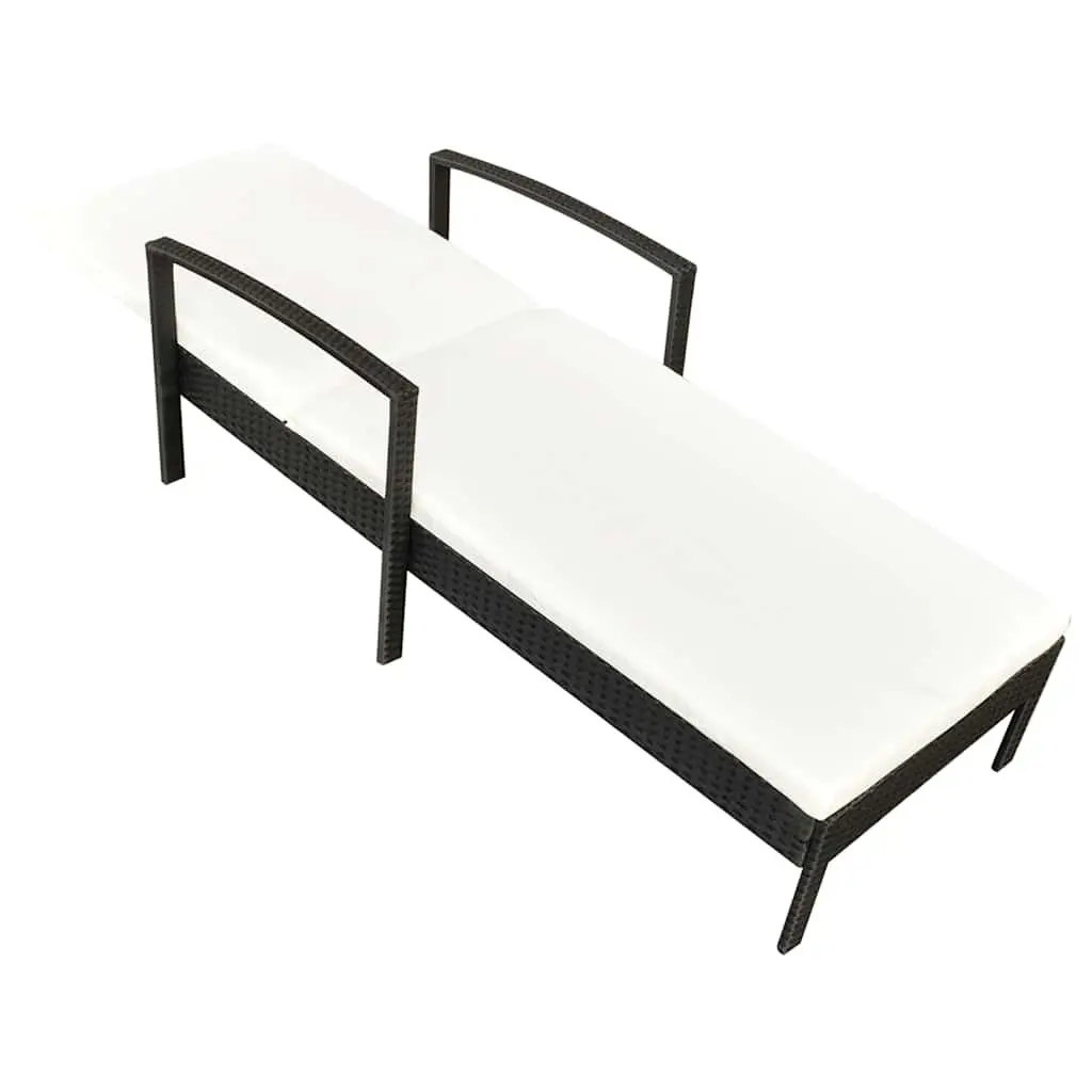 Black Sun Lounger for Relaxation