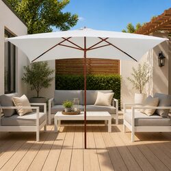Reliable 200x300 cm Garden Parasol for Outdoor Use