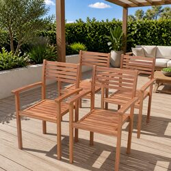 Quality Teak Stackable Chairs: A Practical Choice