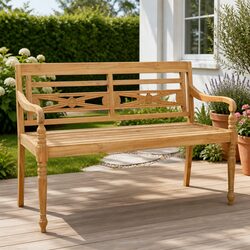 A Practical Addition to Your Outdoor Space: 120cm Teak Bench