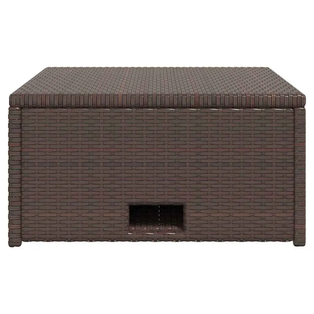 4 Piece Outdoor Garden Lounge Set Rattan Sofa Cushions Brown