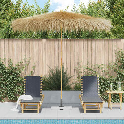 Warm and Practical Garden Parasol with Bamboo Frame