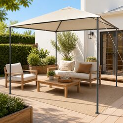 Reliable 3x3m Beige Pavilion Tent for Outdoor Use