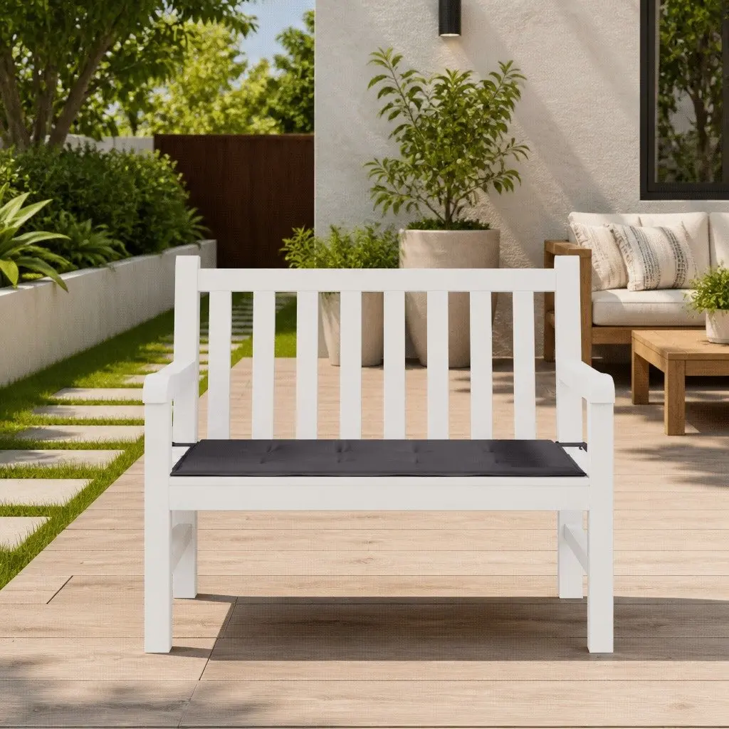 Garden Bench Cushion Outdoor Use 100x50x3cm Anthracite Oxford Fabric