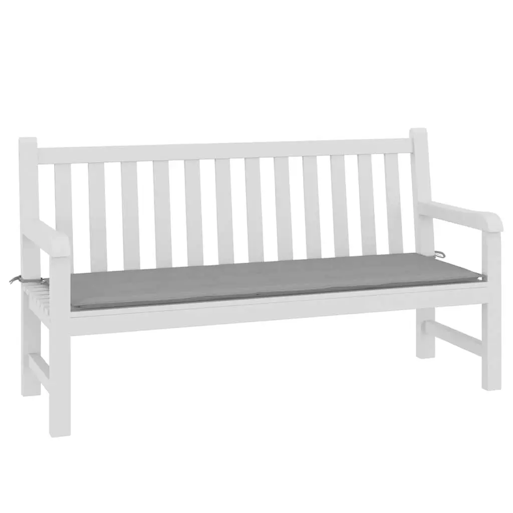 Garden Bench Cushion Outdoor Seat Pad 150x50x3cm Grey Oxford Fabric