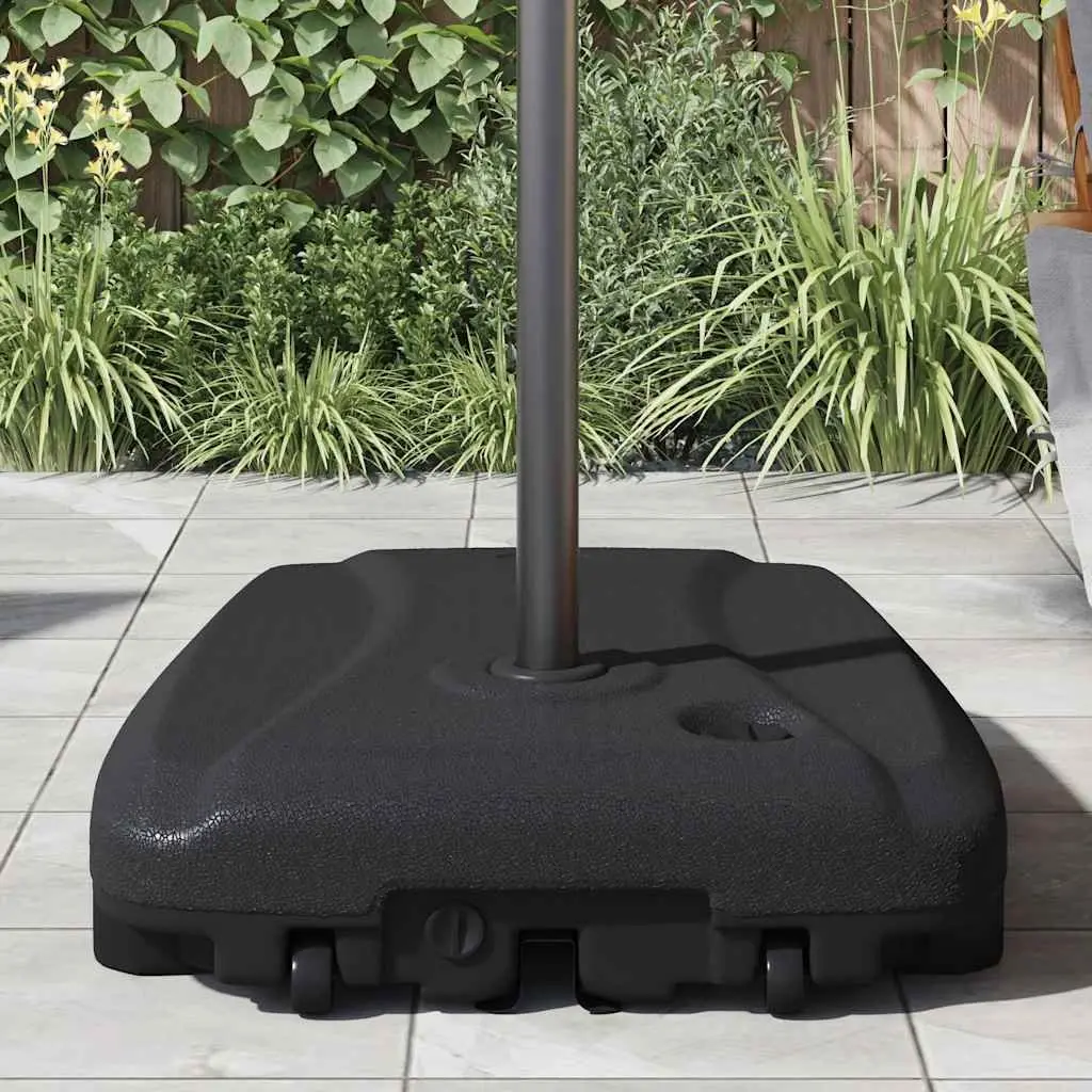 Umbrella Stand Mobile Base for Garden Parasol Holder Black
