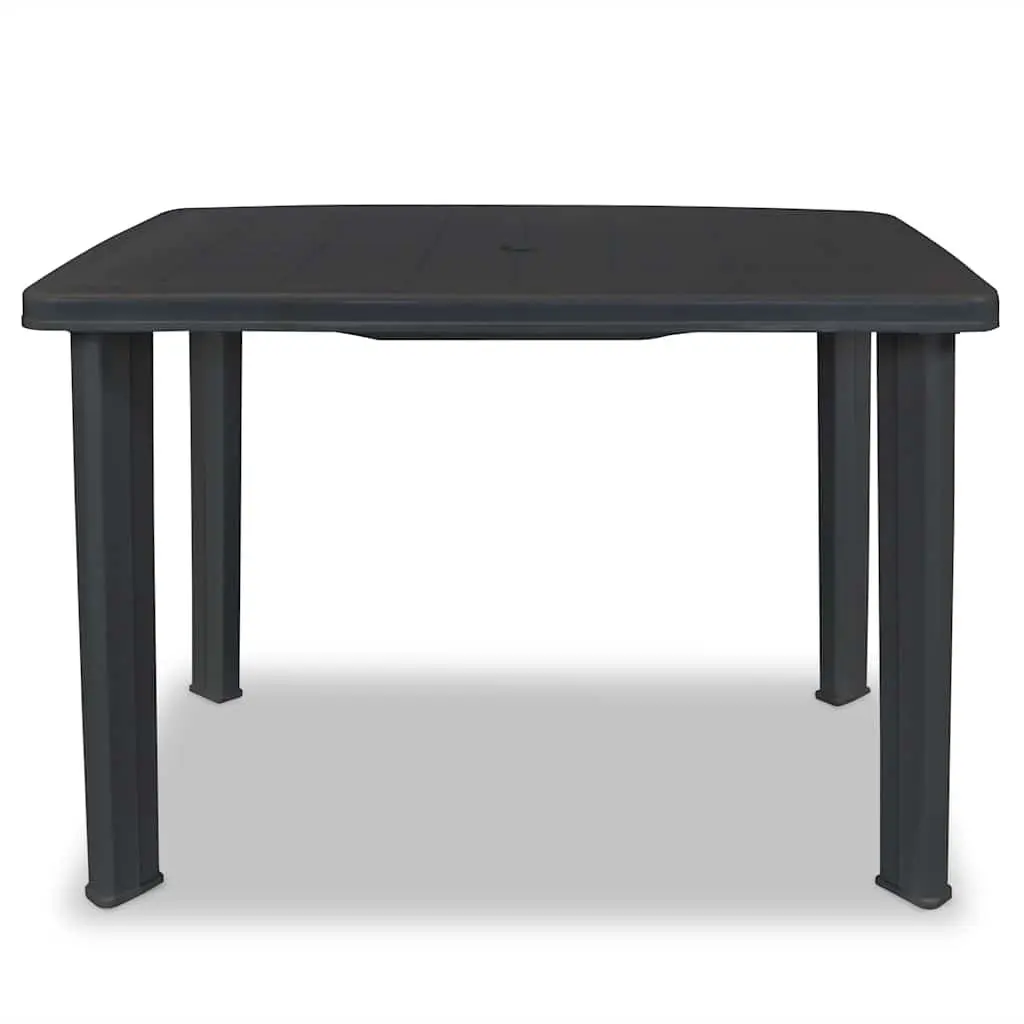 Garden Table Outdoor Dining 101x68x72cm Anthracite