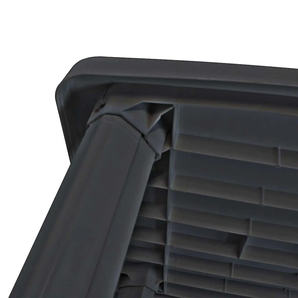 Garden Table Outdoor Dining 101x68x72cm Anthracite