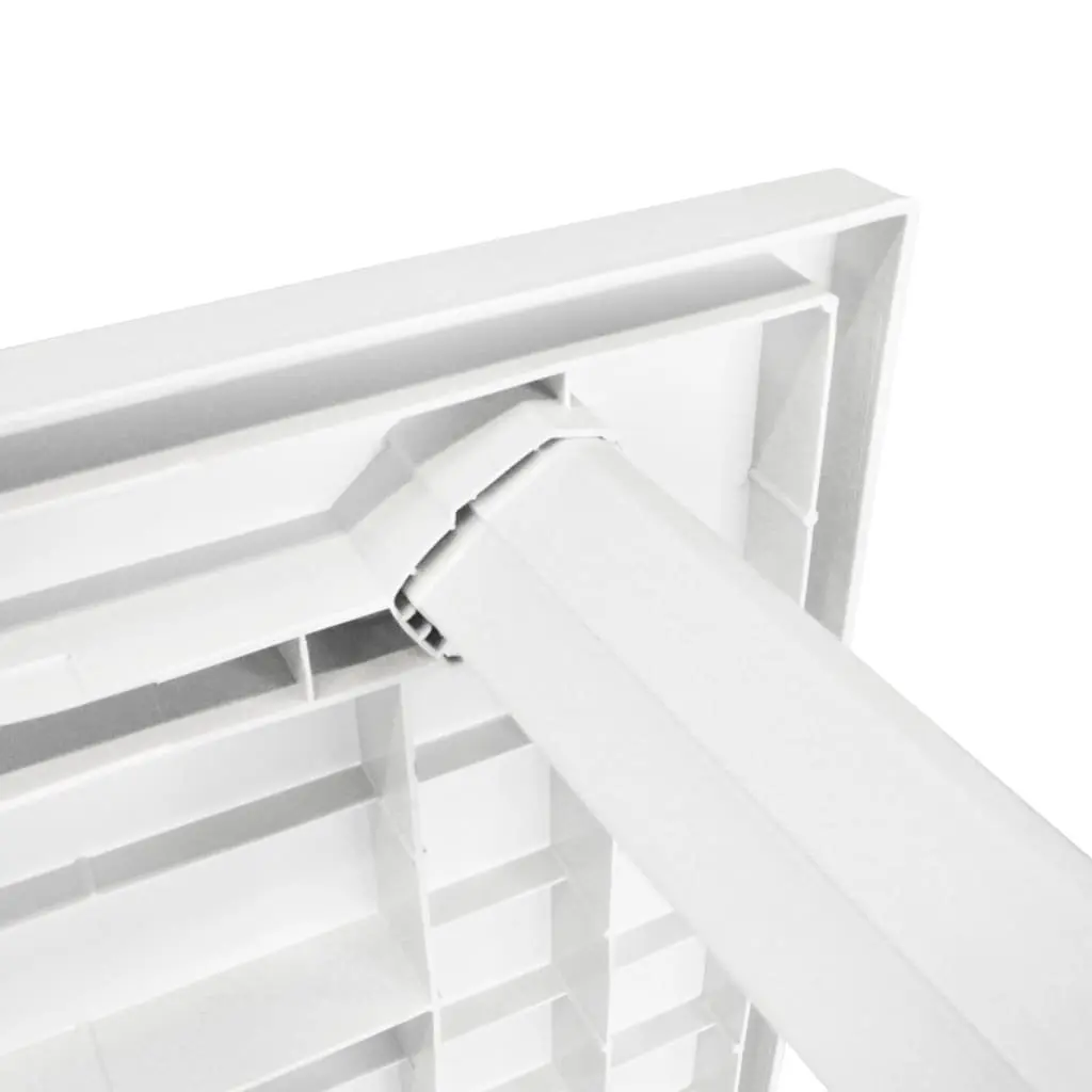 Plastic Outdoor Table Garden Dining Weather-Resistant White 126x76x72cm