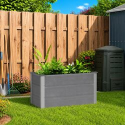 Reliable Raised Bed Planter, 100x50x54cm Grey