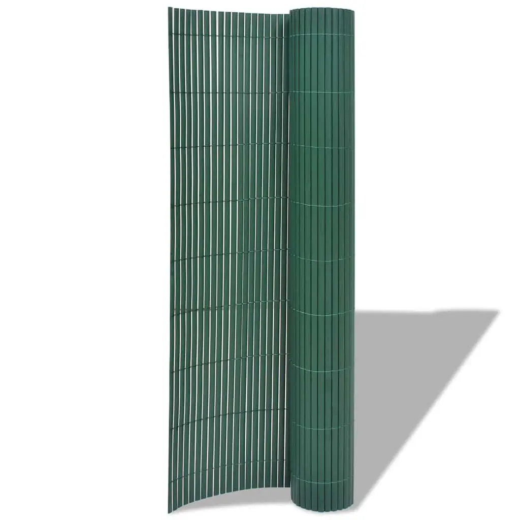 Garden Fence Panel Double-Sided Decorative Barrier 90 x 300 cm Green